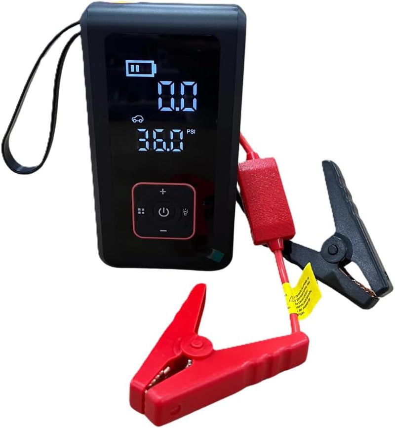 CARGA DE BATERIA + BOMBA DE AR PORTÁTIL + LANTERNA [3 em 1]